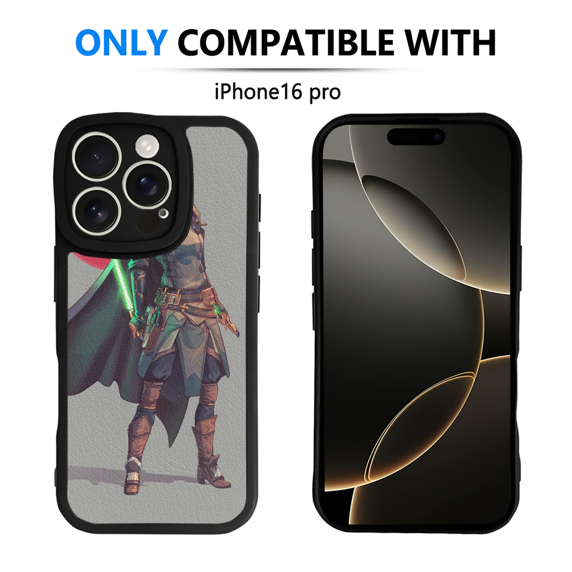 （画像用） スター・ウォーズ Star Wars 【iPhone 16シリーズ対応】シリコンスマホケース（レザー調） 材質：シリコン